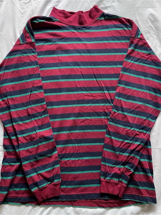 Hot Topic Tops - Vintage Striped Mockneck